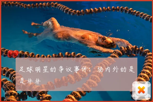 足球明星的争议事件:场内外的是是非非